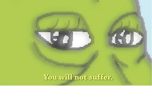 You will not suffer meditation Groyper sticker — Sticker Packs meme