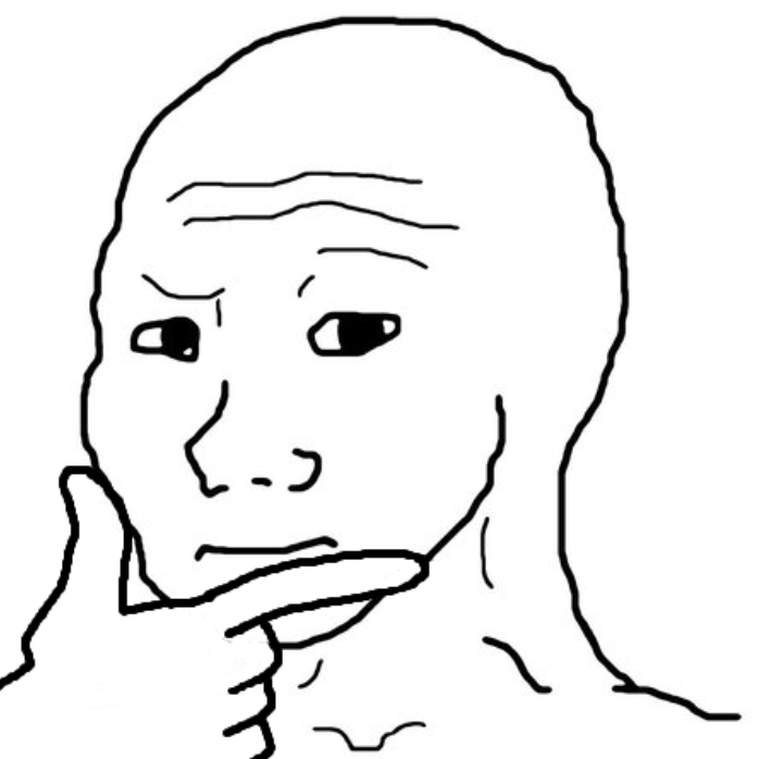 Wojak thinking — Wojak meme