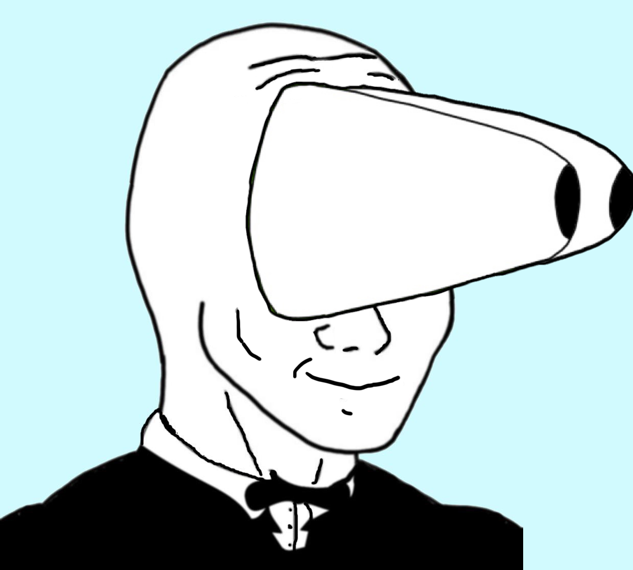 Wojak tuxedo booba — Wojak meme