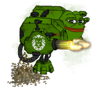 Pepe mech suit shooting — Pepe meme