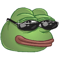 Pepe face high def cool shades — Pepe meme
