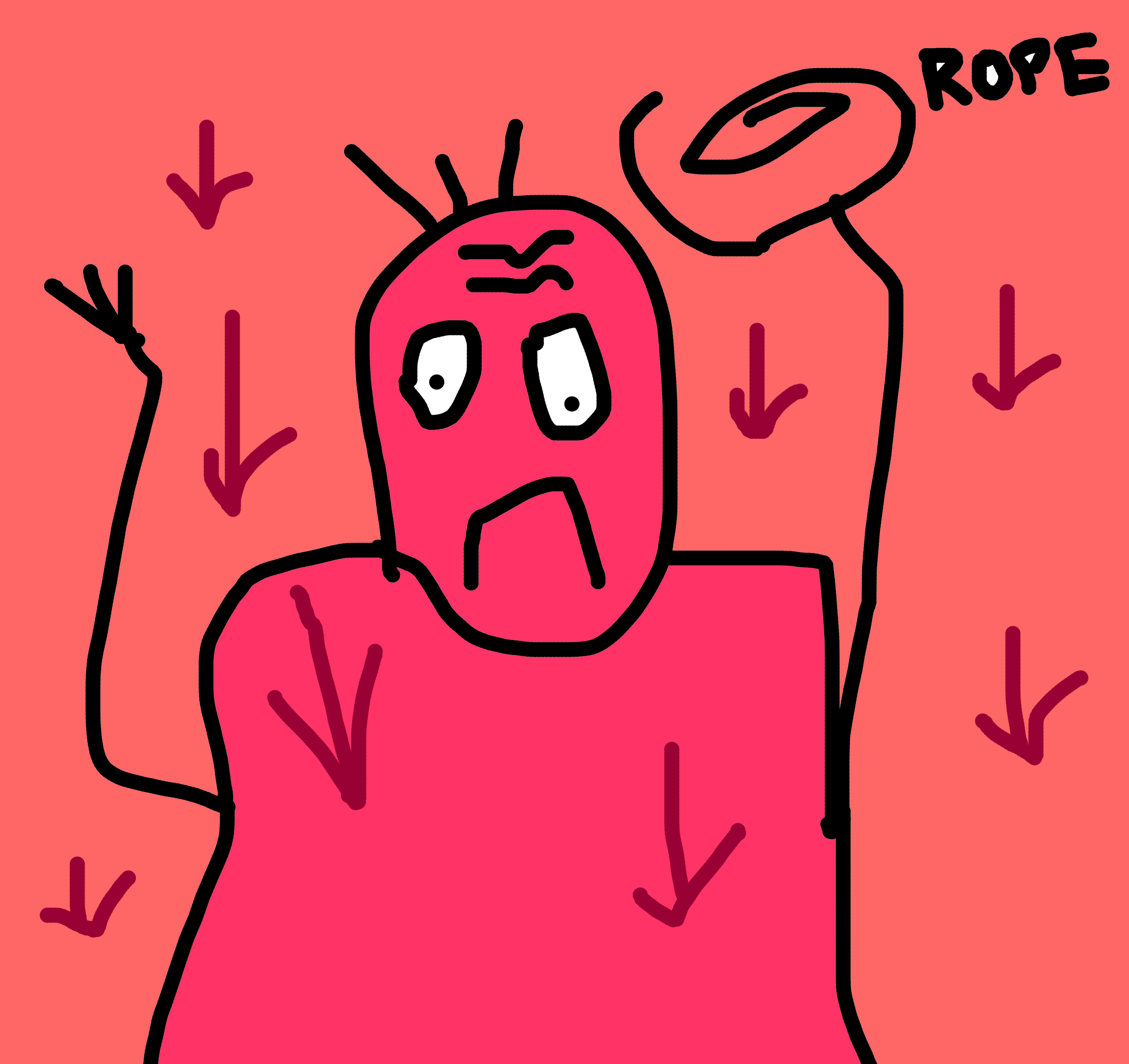 Pink wojak sad chart down — Wojak meme