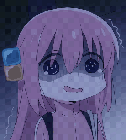Anime Girl Scared with Tears — Reaction meme