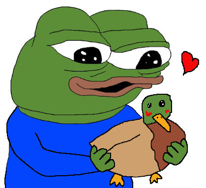 Pepe loves pepe duck — Pepe meme