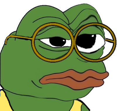 Pepe big rimmed glasses — Pepe meme