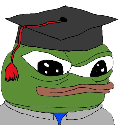 Graduation cap Frog Friends sticker — Sticker Packs meme
