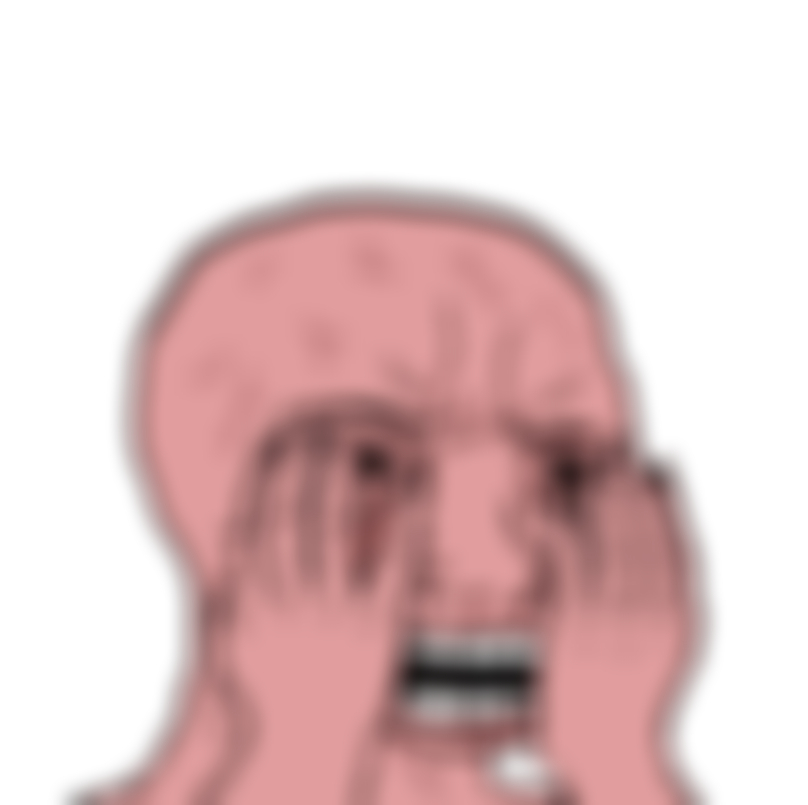 Pink wojak unfocused — Wojak meme