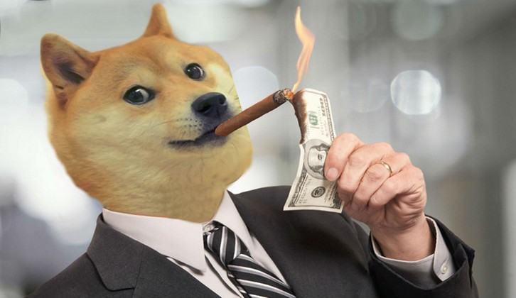 Shibe businessman lighting bill — Reaction meme