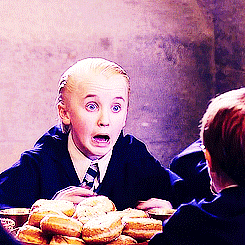 Draco Malfoy Scared — Reaction meme