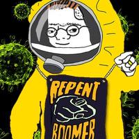 Zoomer hazmat suit repent boomer — Zoomer meme
