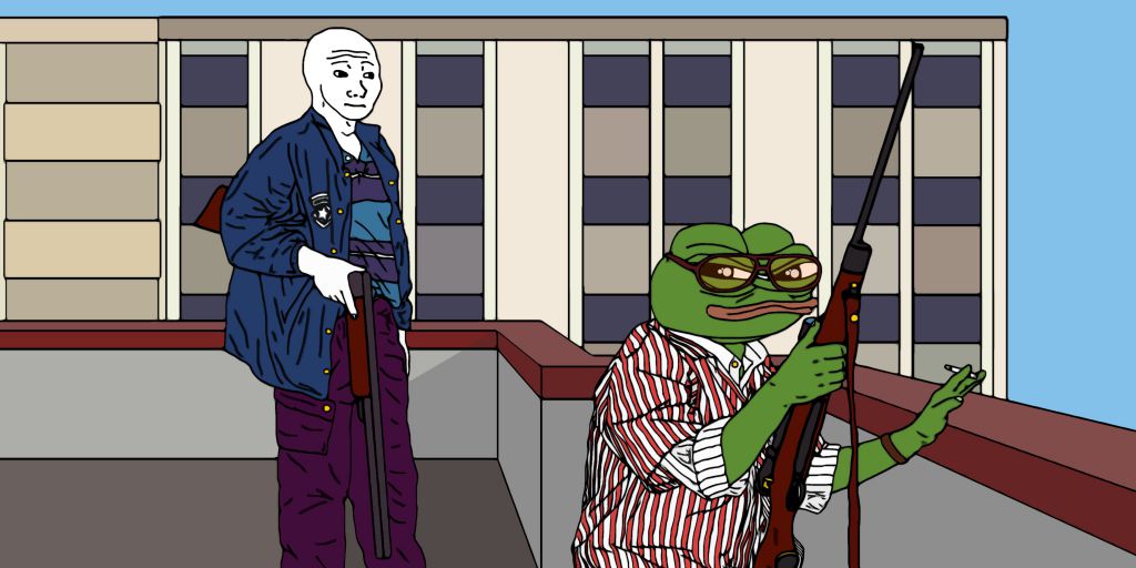 Wojak pepe roof korean LA riots — Wojak meme