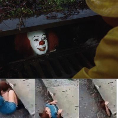 Pennywise in sewer meme template — Templates meme