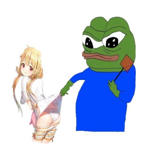 Anime leash Frog Friends sticker — Sticker Packs meme