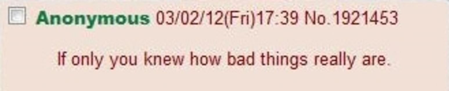 If you only knew how bad things really were — Reaction meme