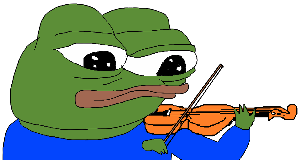 Pepe playing violin — Pepe meme