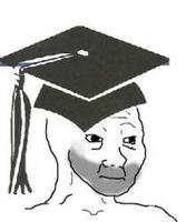 Wojak graduating 5 oclock shadow — Wojak meme