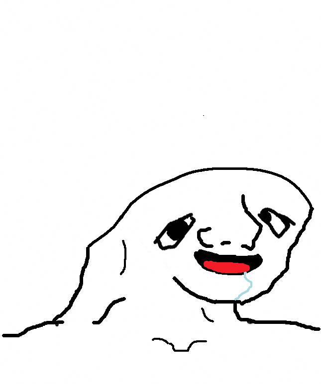 Brainlet droopy eyes soft head — Brainlet meme