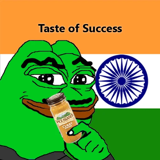Taste of success spice Jeet Degen sticker — Sticker Packs meme