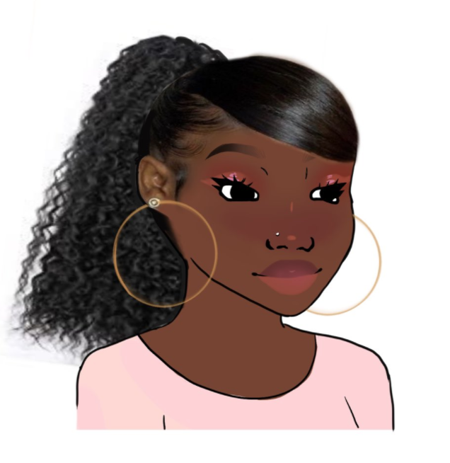 Wojak black girl pink shirt — Wojak meme