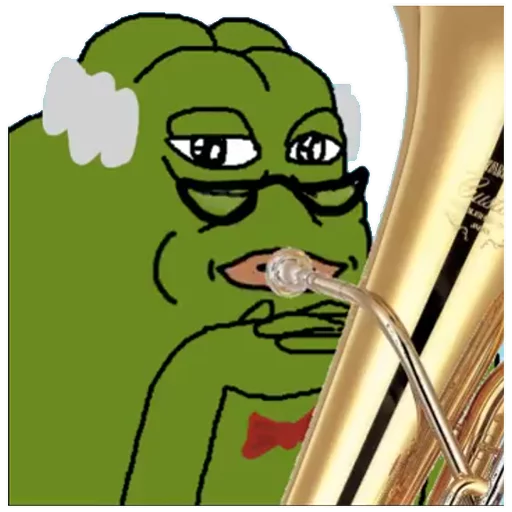 Saxophone player Groyper sticker — Sticker Packs meme