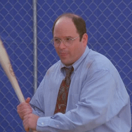 Costanza at bat — Reaction meme