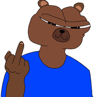 Bobo flipping middle finger — Bobo meme
