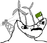 Brainlet wind turbine brain — Brainlet meme