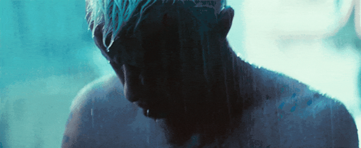 Roy Batty Bowing His Head in Rain — Reaction meme