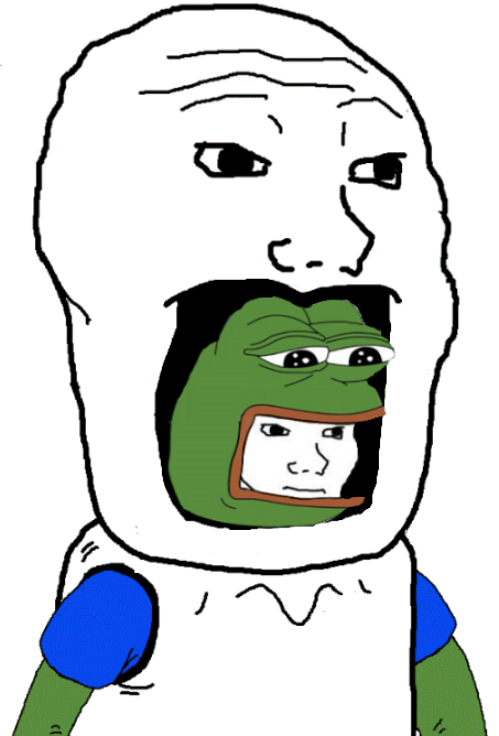 Wojak wearing pepe wojak costume — Wojak meme