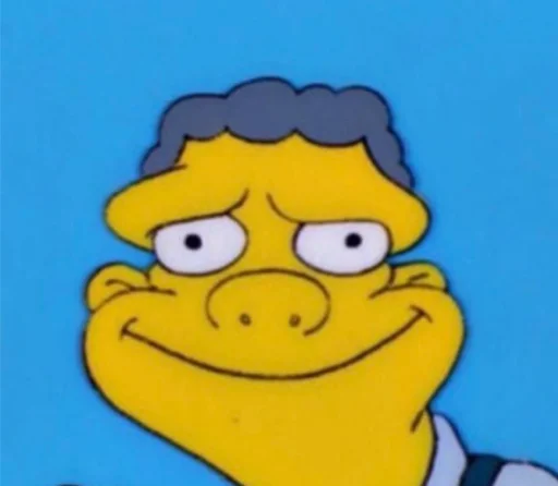 Moe szyslak smile Cali Pack 3 sticker — Sticker Packs meme