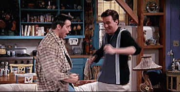 Joey Dance with Chandler — Reaction meme