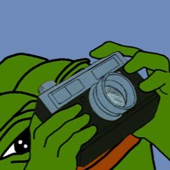 Pepe snapping photo old camera — Pepe meme