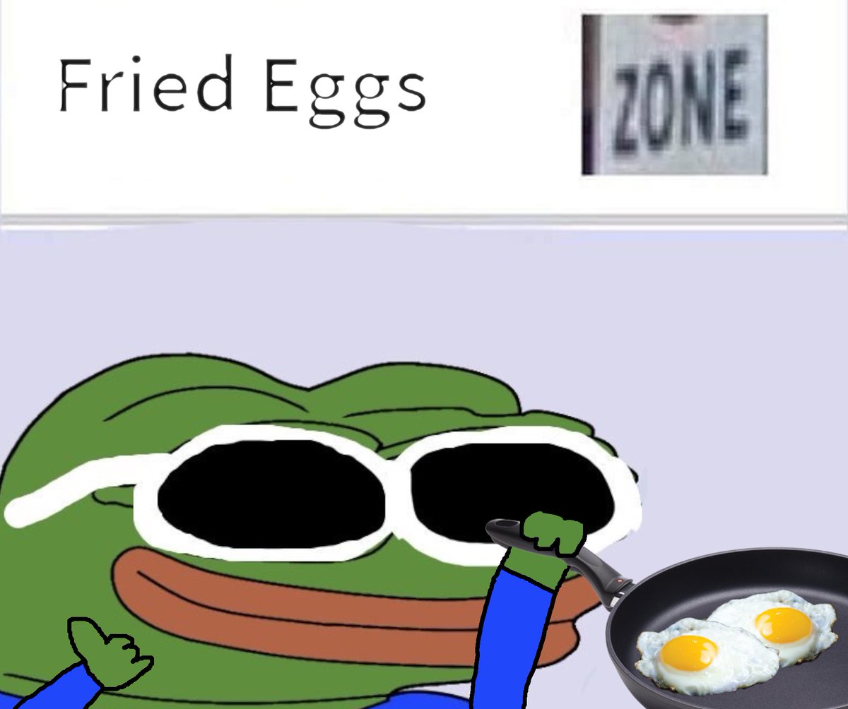 Pepe fried eggs zone — Pepe meme