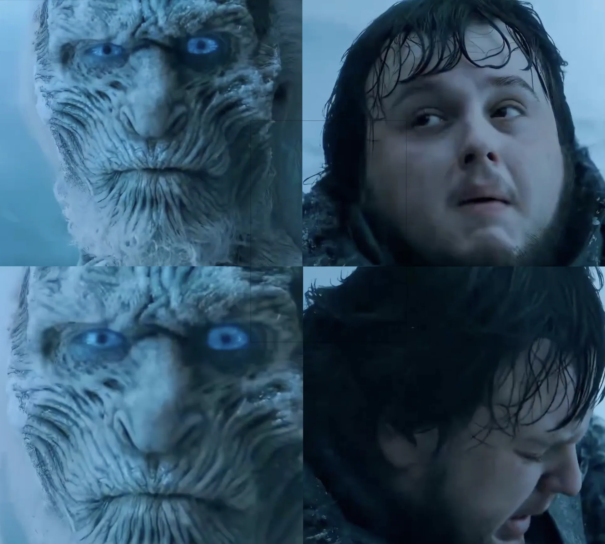 White Walker Staring at Samwell Tarly — Templates meme