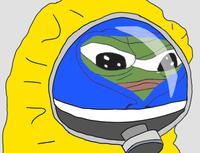 Pepe hoodie hazmat suit — Pepe meme