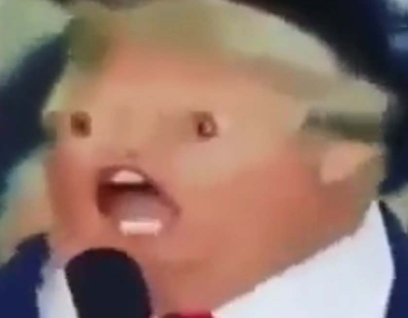 Trump shocked face — Reaction meme