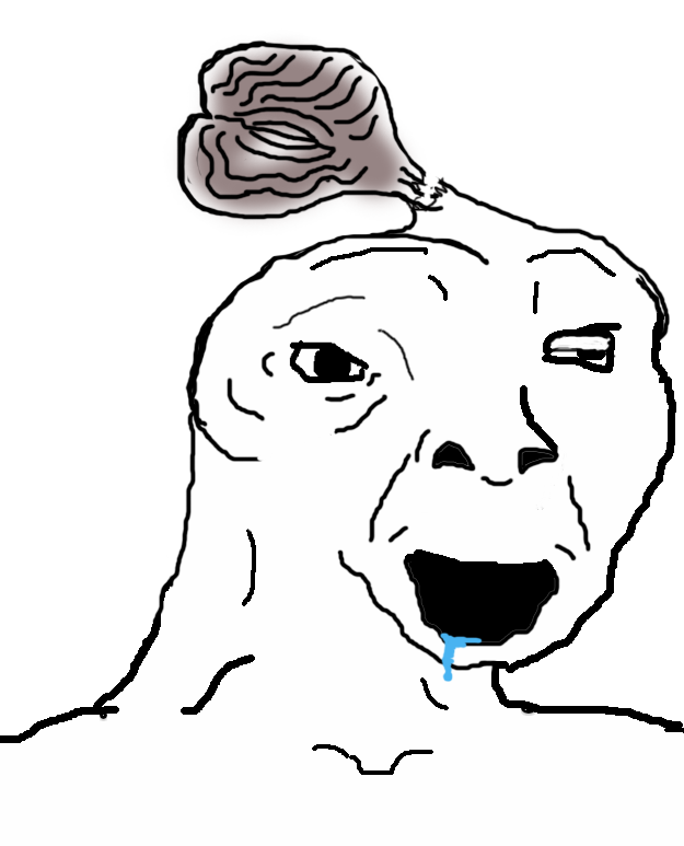 Brainlet well done steak brain — Brainlet meme