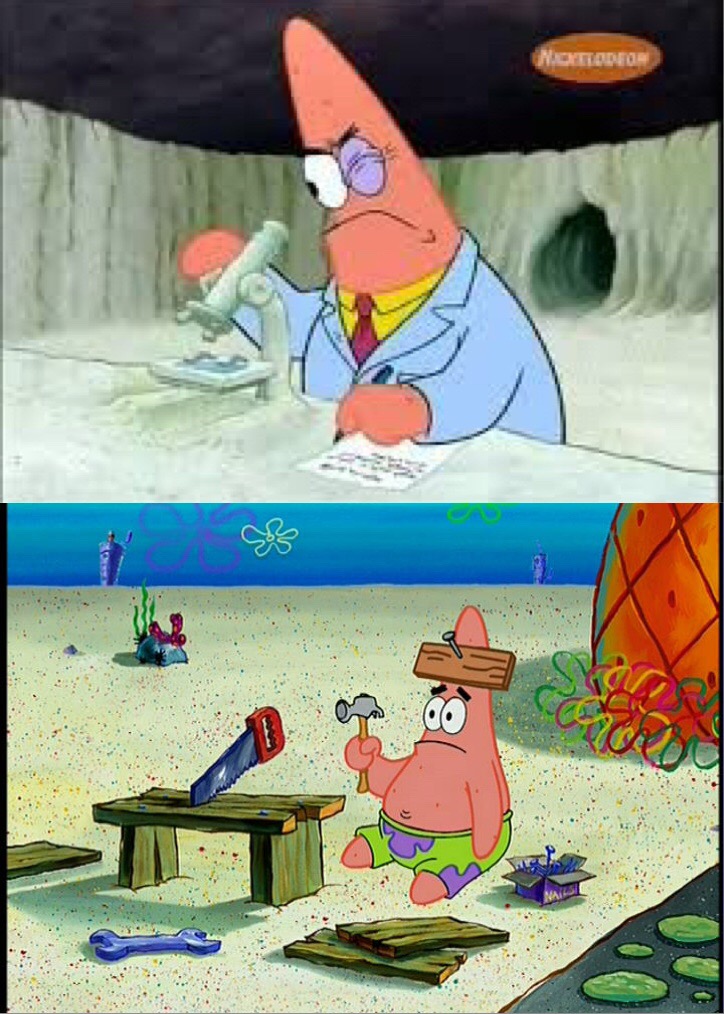PAtrick, Smart Dumb meme template — Templates meme