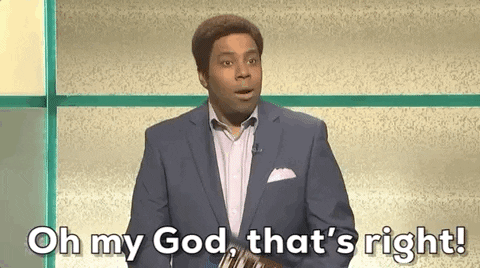Kenan Thompson Omg That's RIght — Reaction meme