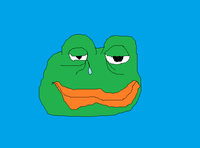 Pepe badly drawn paint crying — Pepe meme