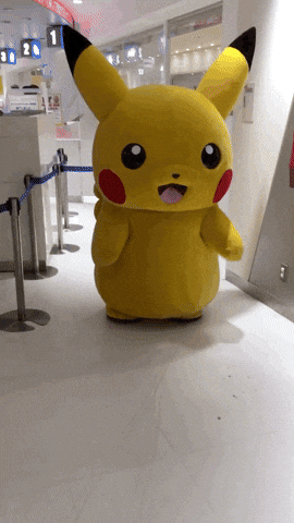 Pikachu Costume Jump — Reaction meme