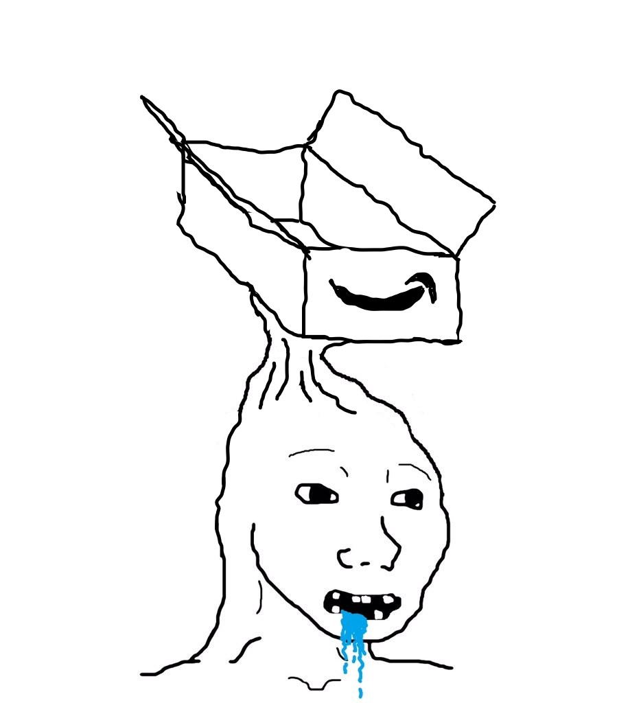 Brainlet amazon box open empty — Brainlet meme