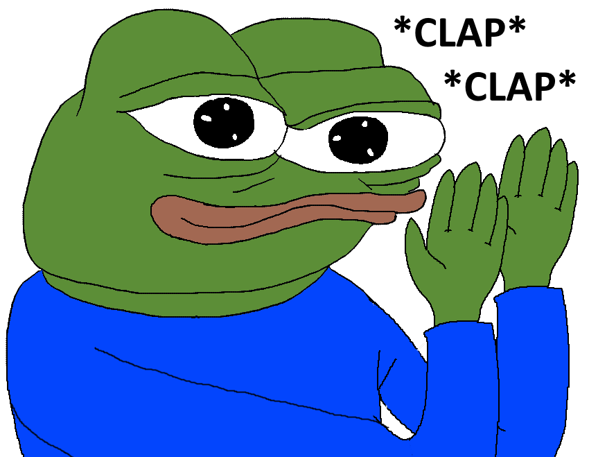 Pepe hands clapping — Pepe meme