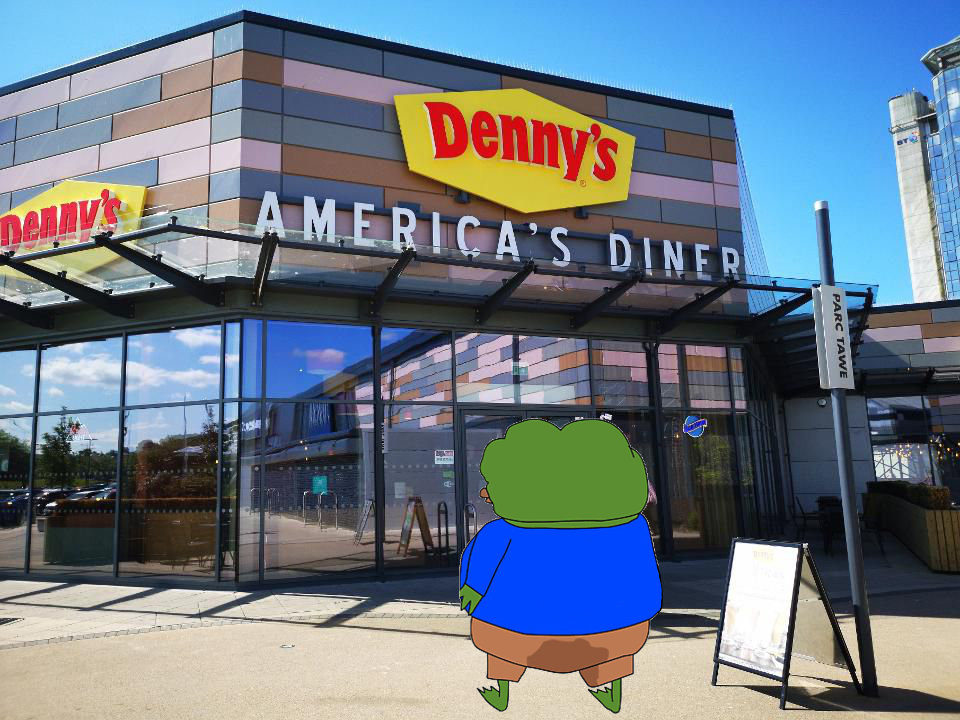 Pepe at dennys — Pepe meme
