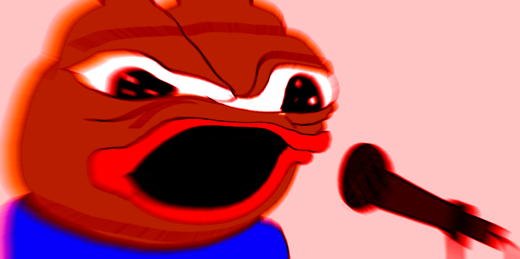 Pepe red singing — Pepe meme