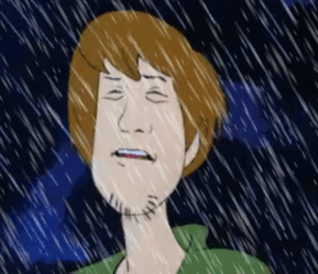 Shaggy in rain — Reaction meme