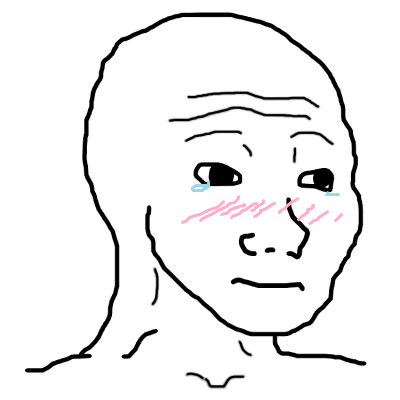 Wojak blushing — Wojak meme