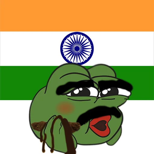 India flag baby Jeet Degen sticker — Sticker Packs meme