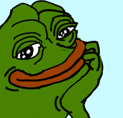 Pepe smug hand on chin — Pepe meme