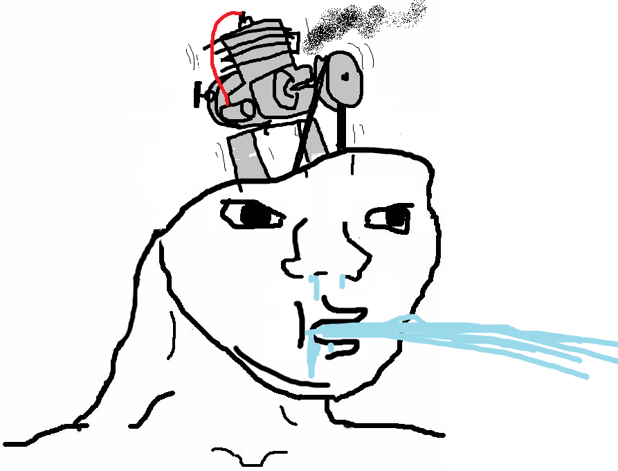 Brainlet small engine brain — Brainlet meme